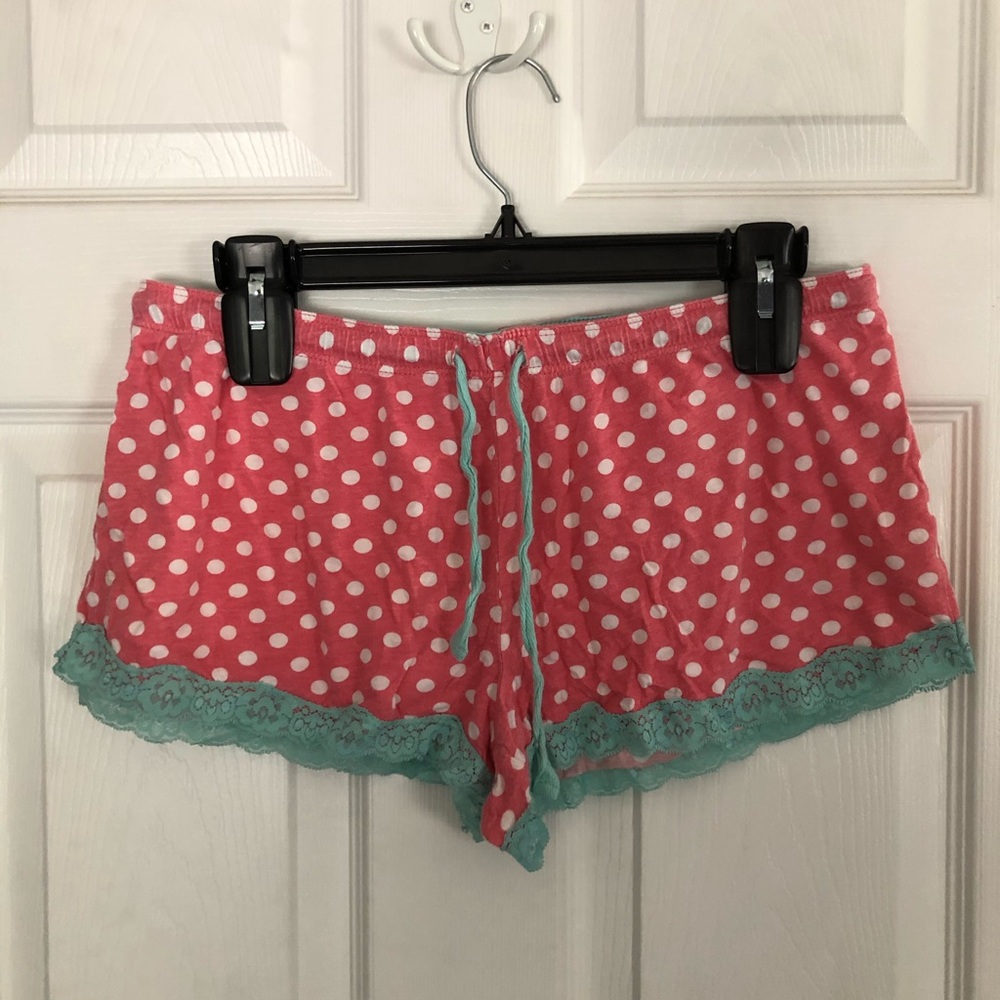 Polka dot pajama shorts